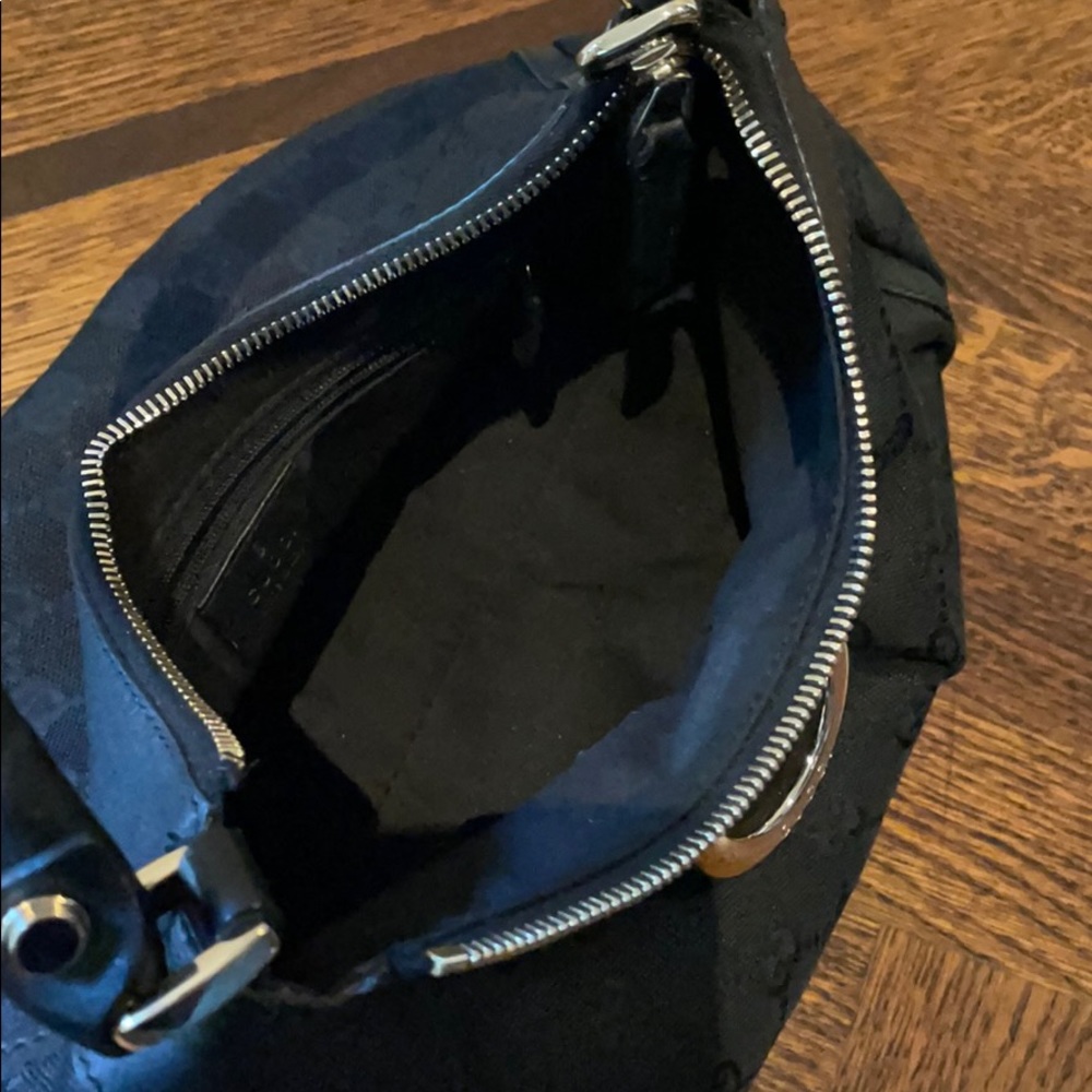 Gucci Black GG Canvas Small D Ring Shoulder Bag - Picture 4 of 7